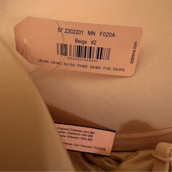 DOBREVA 34 C | Women's Push Up Bra No Underwire - Picture 6 of 6